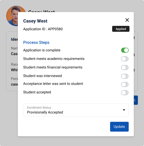 Streamlined Admission Decision Steps