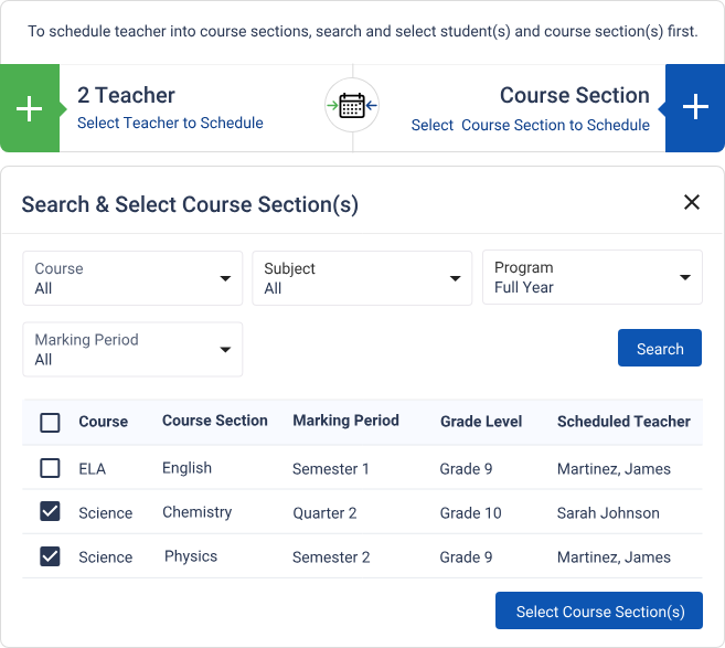 Assign to Course Sections